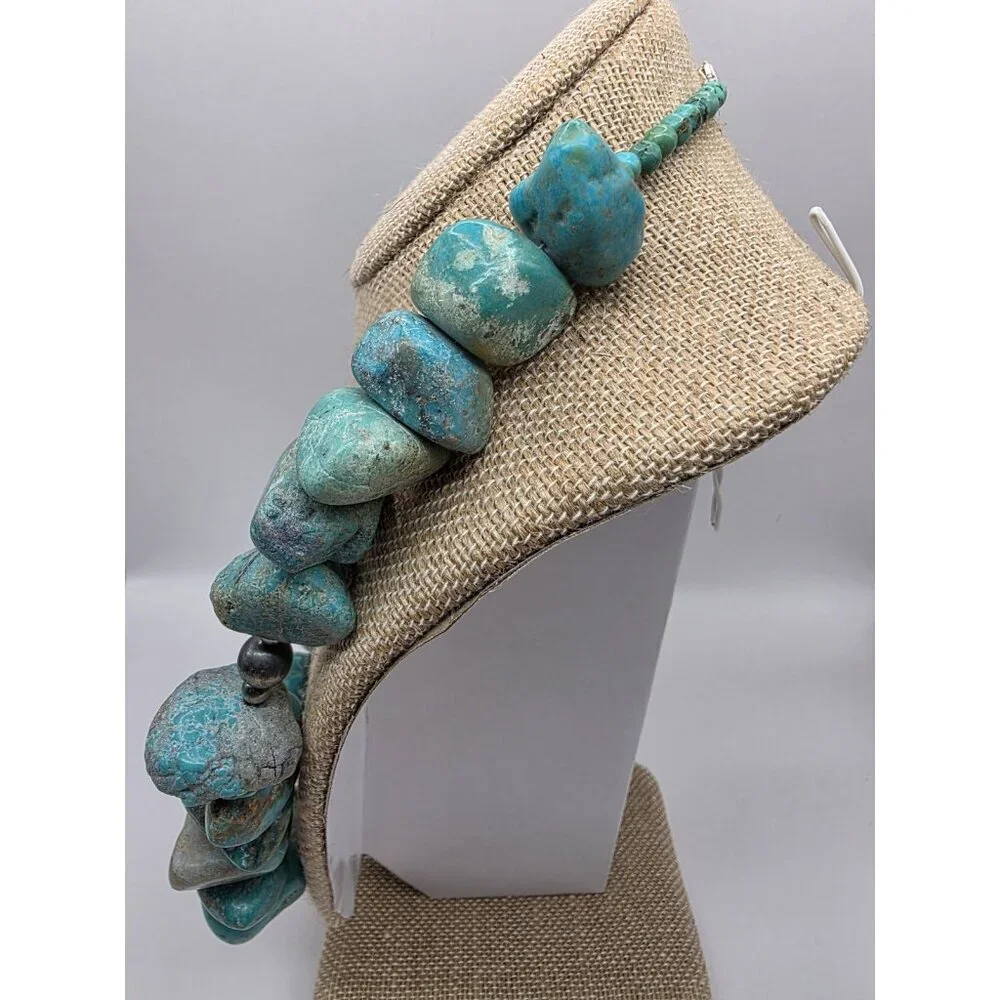 Huge Turquoise and Navajo Pearls Necklace 22